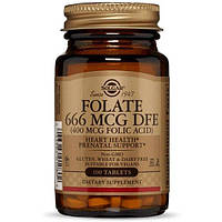 Folic Acid 400 mcg Solgar, 100 таблеток