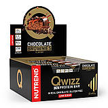 Nutrend, Спортивний батончик Qwizz Protein Bar, 60 грам chocolate brownies, Шоколадний брауні, 60 грам, фото 2