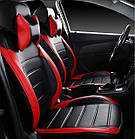Чехлы на сиденья Рено Лоджи (Renault Lodgy) (модельные, НЕО Х, отдельный подголовник) Черно-серый, фото 2