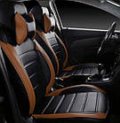 Чехлы на сиденья Рено Гранд Сценник 3 (Renault Grand Scenic 3) (модельные, НЕО Х, отдельный подголовник), фото 6