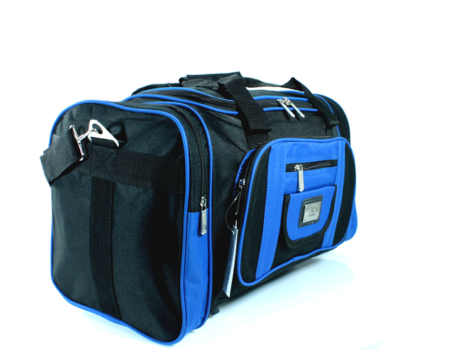 Дорожная вместительная сумка с боковыми карманами на одно отделение Разные цвета Размер: 60х30х28