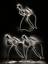 Новогодний декор Ангел LED гирлянда (Дюралайт) 80*55 см 220244