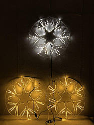 Новогодний декор Снежинка LED гирлянда (Дюралайт) 65*65 см 220245