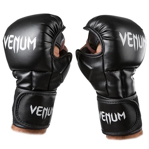 Перчатки для единоборств черные Venum MMA, размер M