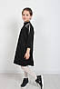 Плаття для дівчинки "Бахрама стрази на плечі" (122-152 зростання) замш на дайвінг турецькі стрази, фото 4