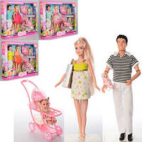 Кукла типа Барби беременная DEFA в комплекте коляска с ребёнком | Denver | Куклы Барби, по типу Барби