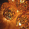 Світлодіодна гірлянда Кульки 2м 10 шт / Гірлянда золоті кульки, фото 6