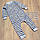 98 (92) 1,5-2 года детский трикотажный спальный человечек сдельная пижама слип комбинезон для сна 8104 СР, фото 2