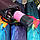 Жіночий напівавтомат парасолька сатин з папугами, фото 8