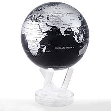 Гіро-глобус Solar Globe "Політична карта" 11,4 см сріблясто-чорний (MG-45-SBE)