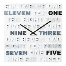 Часы настенные "One Two Three"  35х35 см Хит!