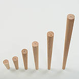 Ножки для мебели конусные, опоры деревянные H.700, фото 2