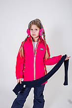 Дитячий зимовий комплект для дівчинки Верхній одяг для дівчаток BRUGI Італія YK4U Червоний