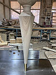 Мебельные ножки и опоры деревянные для стола с гранями H.760 D.180 /  КОД: Високі - 4.1, фото 3
