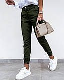 Модні жіночі брюки-джоггеры 42-52рр.( 3 кольори), фото 4