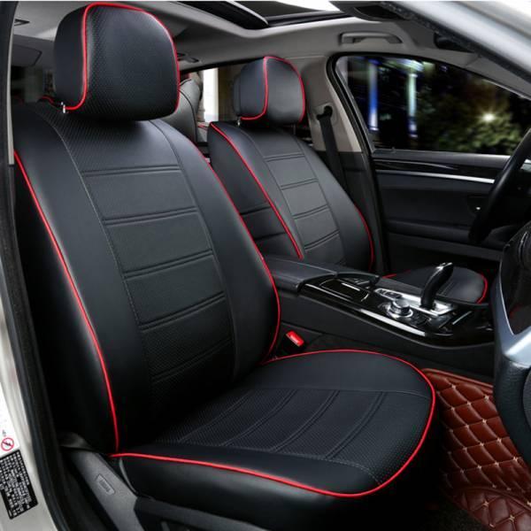 Чохли на сидіння Ауді 80 Б4 (Audi 80 B4 ) (модельні, екошкіра, окремий підголовник, кант) Чорний