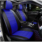 Чохли на сидіння Мазда СХ5 (Mazda СХ5) (модельні, екошкіра, окремий підголовник, кант) Чорно-бежевий, фото 5