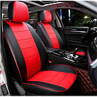 Чохли на сидіння Мазда СХ5 (Mazda СХ5) (модельні, екошкіра, окремий підголовник, кант) Чорно-бежевий, фото 7