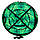 Надувная ватрушка100 см зеленый кристалл" (Оксфорд, ПВХ) пончик для катания с горки, фото 6