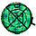 Надувная ватрушка100 см зеленый кристалл" (Оксфорд, ПВХ) пончик для катания с горки, фото 7