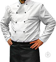 Кітель кухаря Lux-Form P0127 класичний з довгим рукавом р. 52 білий