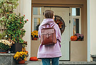 Коричневый женский рюкзак из натуральной кожи от Olivia Leather - 26569, фото 8