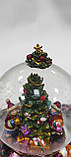 Снігова куля / новорічний скляна куля зі снігом, музичний/Дітки з новорічною ялинкою, фото 7