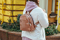 Небольшой женский рюкзак из натуральной кожи в темно-розовом цвете Tiding Bag - 24092, фото 6