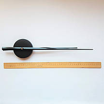 3D Часы настенные 130 см Najlepsi Cas (Чехия) Палочки черные [Металл+пласт] большие наклейки бескаркасные, фото 3