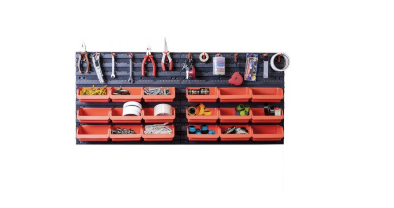 Панель інструментів 108,0х48,0 см 23 (18 пластикових ящиків для зберігання) гараж-майстерню