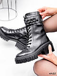Ботинки высокие женские Nald черный 4955 ЗИМА, фото 6