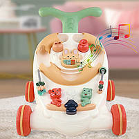 Розвиваючі музичні дитячі ходунки " Youleen ",знімна ігрова панель, для перших кроків малюка, фото 3