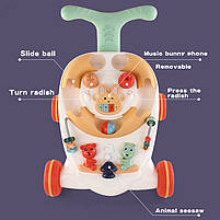 Розвиваючі музичні дитячі ходунки " Youleen ",знімна ігрова панель, для перших кроків малюка, фото 4