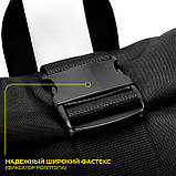 Рюкзак роллтоп мужской городской HARDBRO черный WLKR молодежный спортивный, фото 5