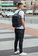 Чоловічий шкіряний рюкзак Tiding Bag 43233 чорний, фото 3