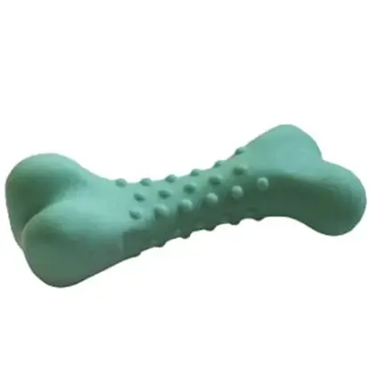 Игрушка AnimAll GrizZzly для собак, кость, зеленая, 11×4.7 см, фото 2
