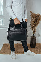 Мужская кожаная сумка для ноутбука и документов Tiding Bag 7427, фото 2