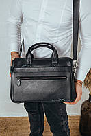 Мужская кожаная сумка для ноутбука и документов Tiding Bag 7427, фото 8