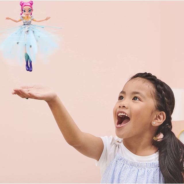 Hatchimals Pixies Crystal Flyers літаюча лялька фея Піксі Хетчималс Інтерактивна лялька блакитна 6059634