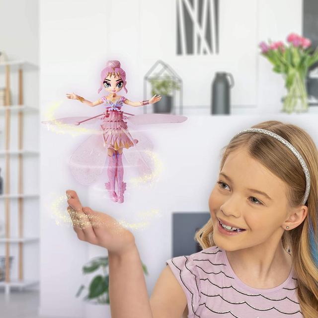 Hatchimals Pixies Crystal Flyers лялька фея Піксі Хетчімалс Інтерактивна лялька рожева 6059523