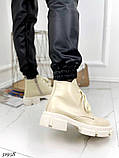 Зимові черевики жіночі бежеві жіночі короткі, фото 9