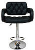 Стілець для візажиста високий барний стілець для бровиста високий крісло для візажів чорний В-064, фото 4