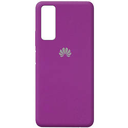 Чехол Silicone Cover Full Protective (AA) для Huawei P Smart (2021) Фиолетовый / Grape