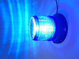 Проблесковый маячок LED RD-215 синий, фото 2