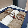 Кухонные полотенца Махровые  (ТМ Zeron)  хлопок 30*50 (3шт.) Bread  Турция