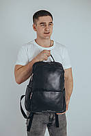 Мужской кожаный рюкзак Tiding Bag 21732 черный, фото 6