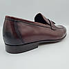 Чоловічі шкіряні туфлі лофери з пензликами Boss Victor бордові L0045/45, фото 5