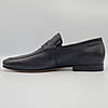 Чоловічі шкіряні туфлі лофери Boss Victor чорні L0046/46, фото 2