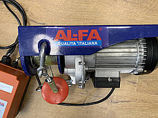 Тельфер з кареткою AL-FA ALEH600TR [ 300/600кг - Пульт Ду - Італія ], фото 3