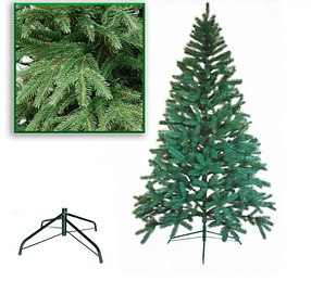 Искусственная новогодняя зеленая елка литая хвоя 1.8 м качественная Vip Poeal  № 16 Пример